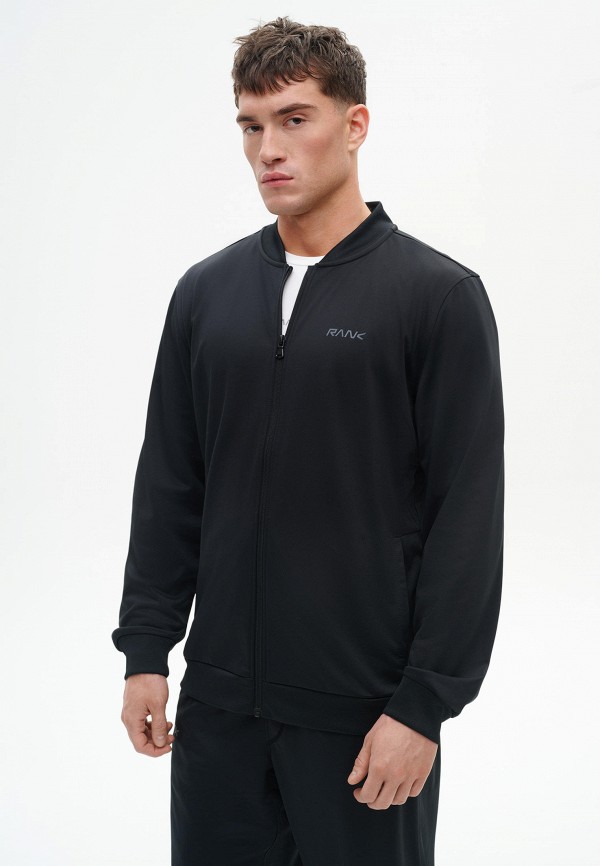 Rank Бомбер - Man, Sportstyle Knit  Jacket, Black - фото 4