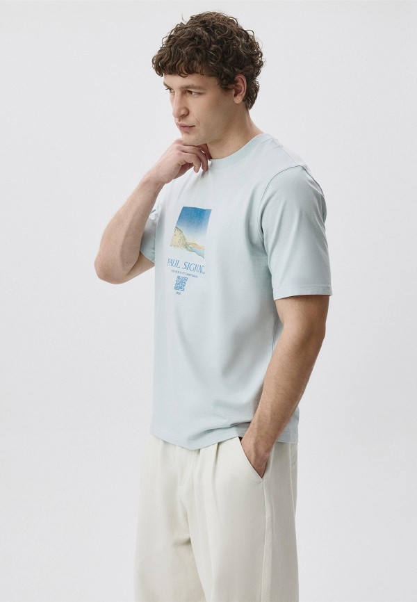 Sela Футболка - картина Поля Синьяка "Песчаный берег моря в Сен-Бриаке" 1890 года - фото 4