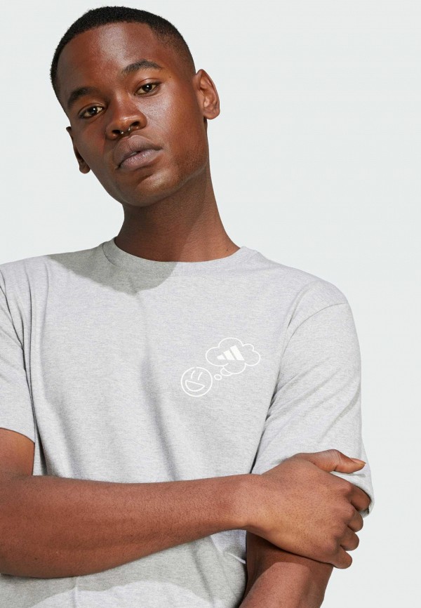 adidas Футболка - Lounge Verbiage Circle Graphic - фото 4