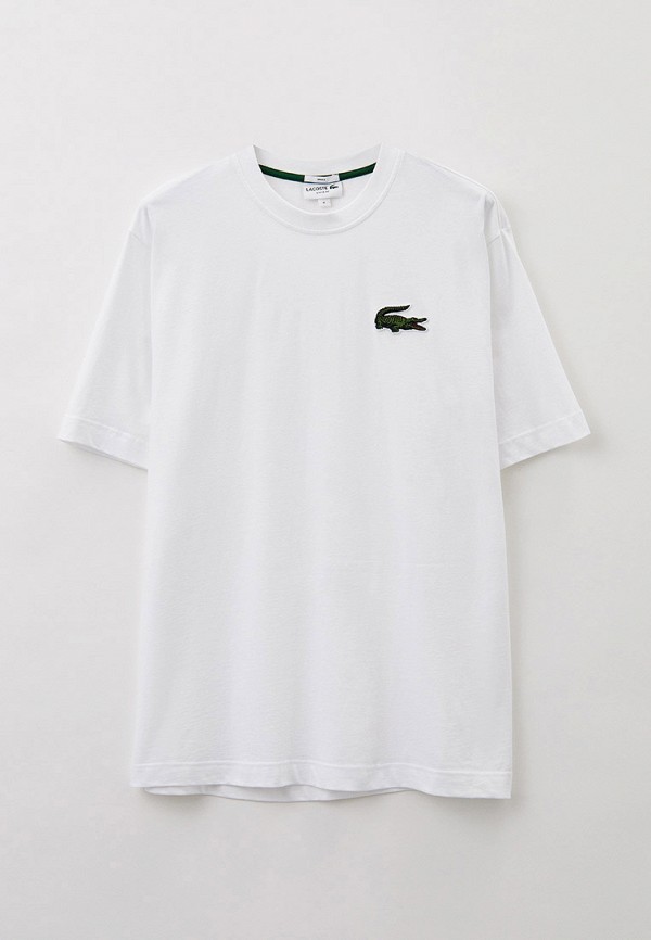 Футболка Lacoste Loose Fit, цвет: белый, MP002XM0MXQH — купить в ...