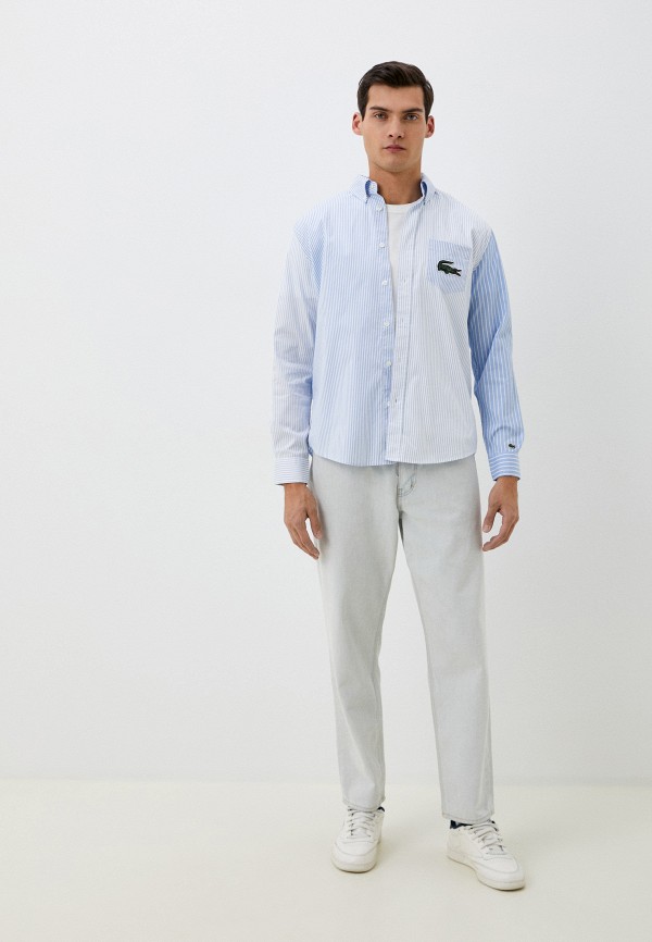 Рубашка Lacoste Regular Fit, цвет: голубой, MP002XM0T0TU — купить в ...