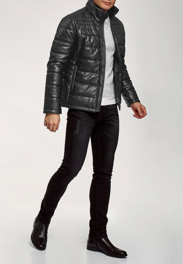 oodji Куртка кожаная - фото 2
