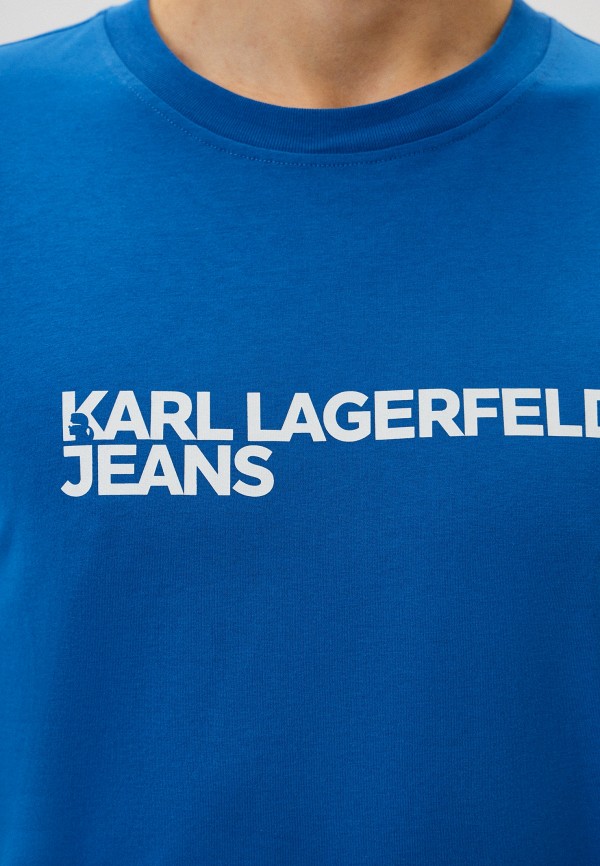Лонгслив Karl Lagerfeld Jeans, цвет: синий, MP002XM0VBST — купить в ...