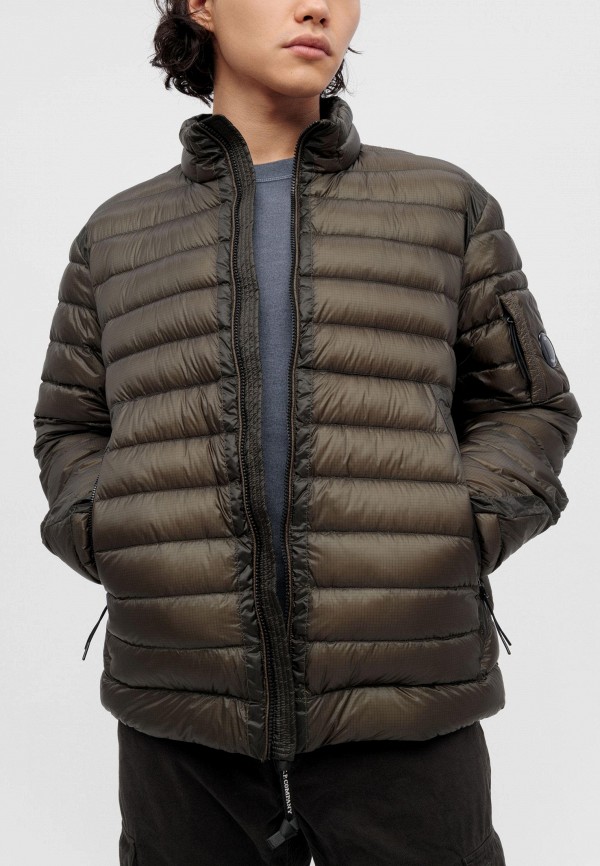 C.P. Company Пуховик - d.d.shell goggle down jacket olive night - фото 2