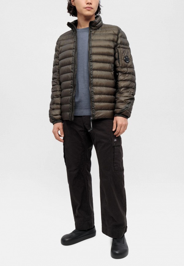C.P. Company Пуховик - d.d.shell goggle down jacket olive night - фото 3