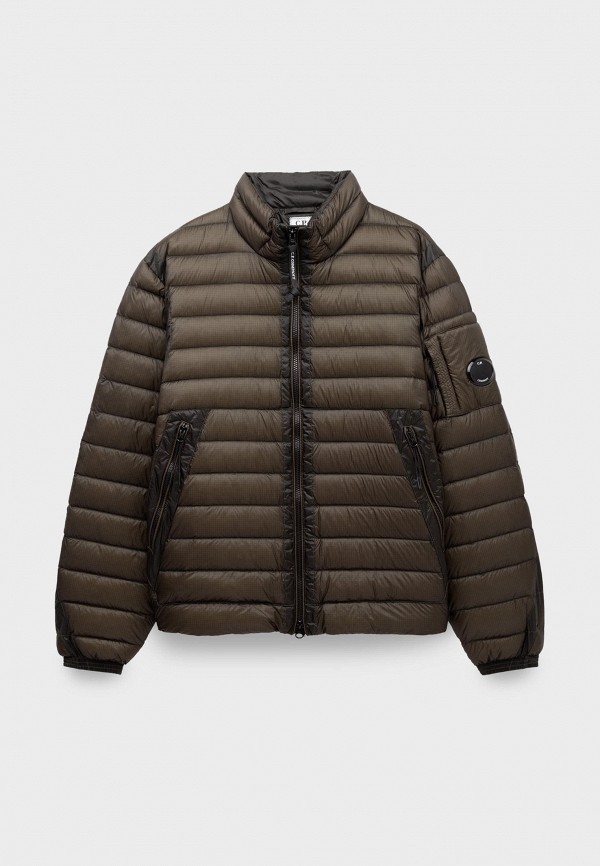 C.P. Company Пуховик - d.d.shell goggle down jacket olive night - фото 1