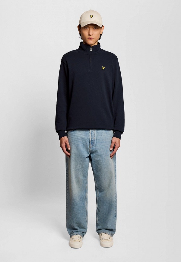 Свитшот Lyle & Scott Loopback Quarter Zip Sweat, цвет: синий