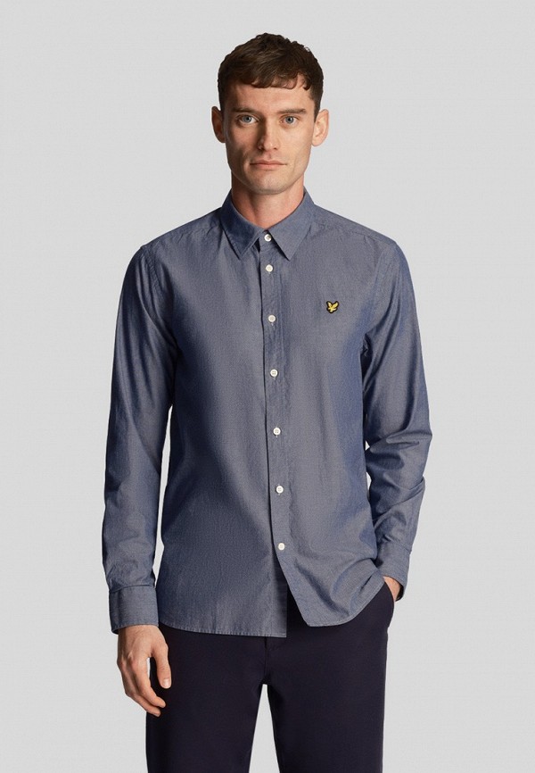 Рубашка Lyle & Scott Chambray Shirt, цвет: синий, MP002XM0VEFC — купить ...