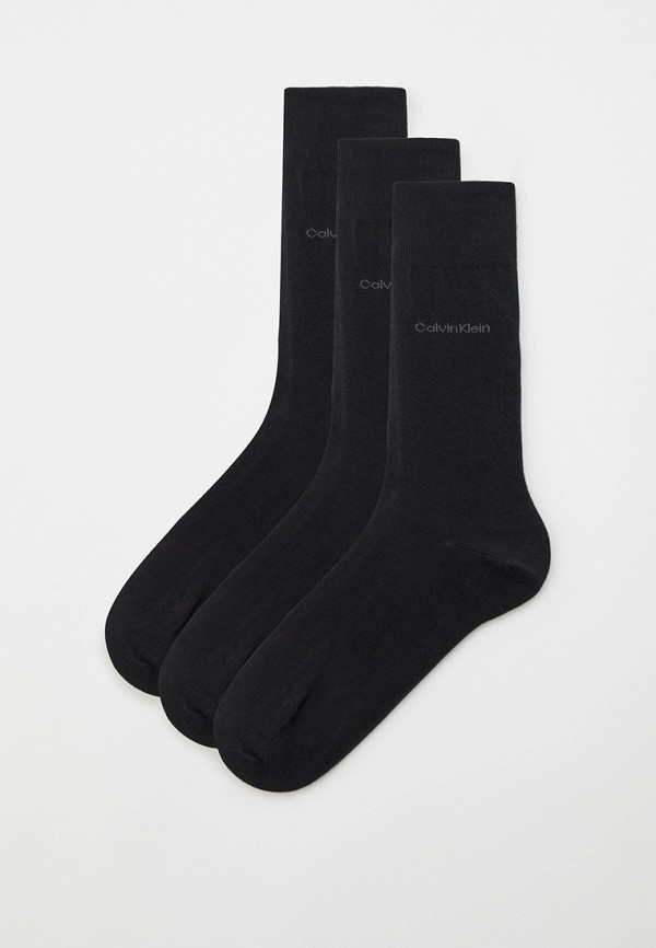 Носки 3 пары Calvin Klein, цвет: черный, MP002XM0VIJJ — купить в ...