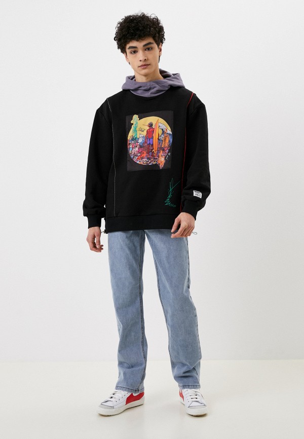 Artograph Худи - с картиной Глеба Солнцева "Серфгвардеец" с дополненной реальностью (доступно по QR коду). - фото 2