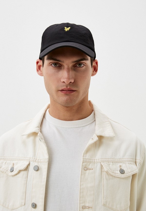 Бейсболка Lyle & Scott Seersucker Baseball Cap, цвет: черный ...