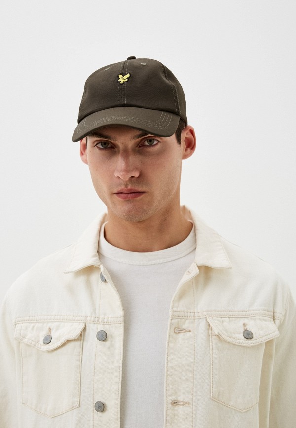 Бейсболка Lyle & Scott Seersucker Baseball CAP, цвет: хаки ...