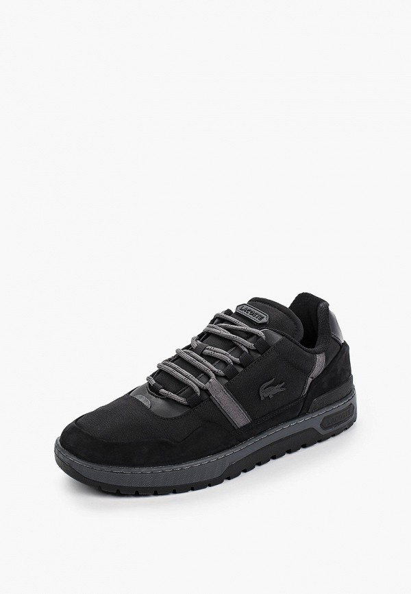 Basket noir lacoste sale