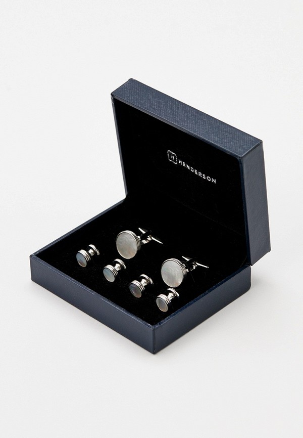 HENDERSON Запонки 3 пары - с родиевым покрытием - фото 3
