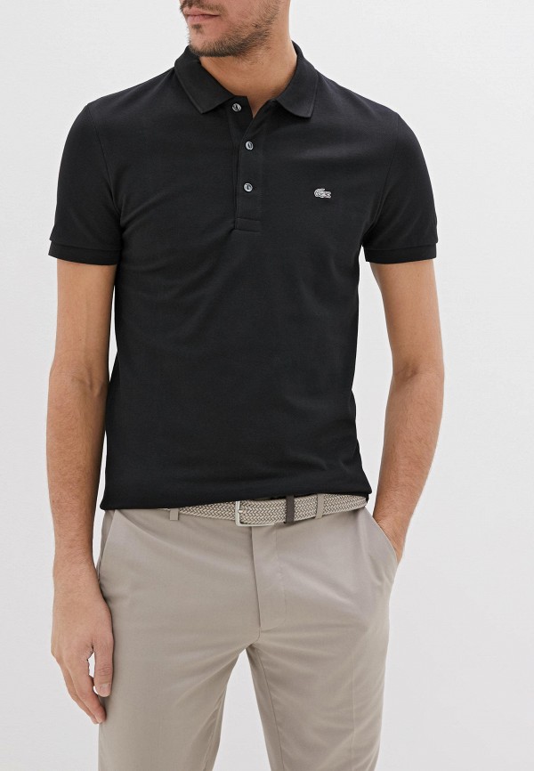 Polo lacoste 2025 homme noir