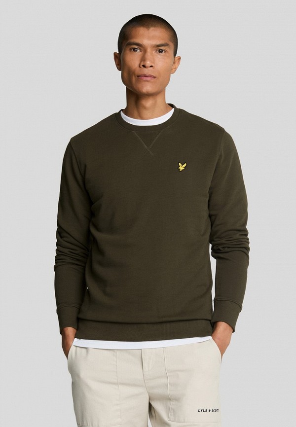 Lyle and scott black crew neck sweatshirt sale