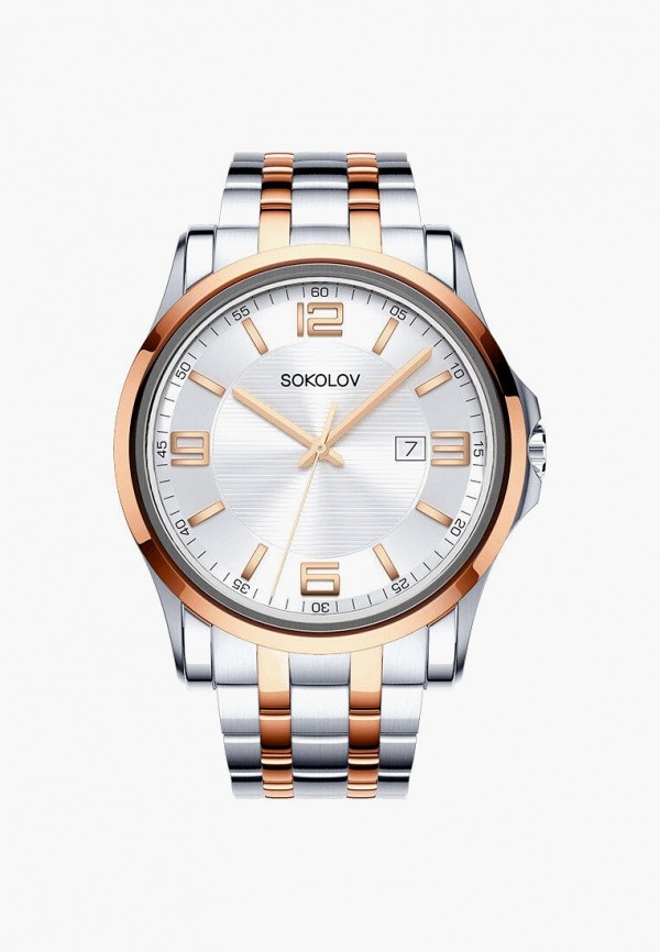 Sokolov Часы - коллекция My world Streetracer из стали с частичным IP покрытием цвета Rose Gold - фото 1