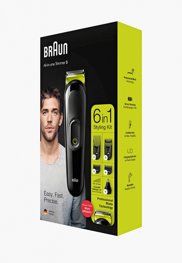 Braun Машинка для стрижки и бритья - универсальный MGK3221 с 5 насадками - фото 2