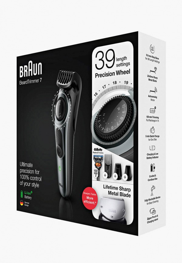 Braun Набор для бритья - для бороды и усов BT7240 с 4 насадками + Бритва Gillette - фото 2