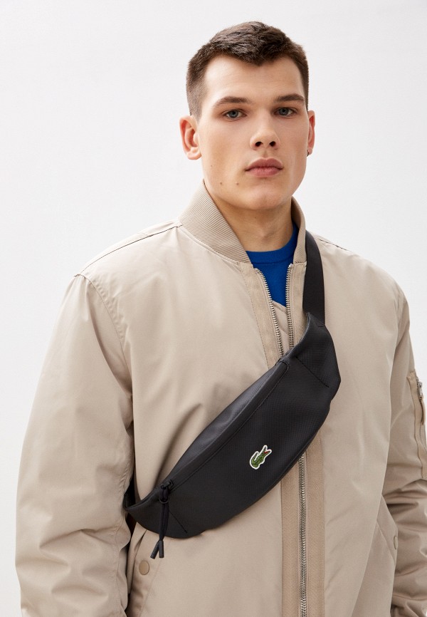 Сумка поясная Lacoste, цвет: черный, MP002XM1ZS25 — купить в интернет ...