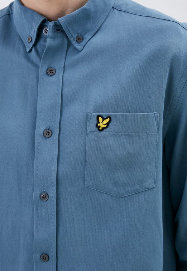 Рубашка Lyle & Scott Washed Shirt, цвет: синий, MP002XM253X7 — купить в ...