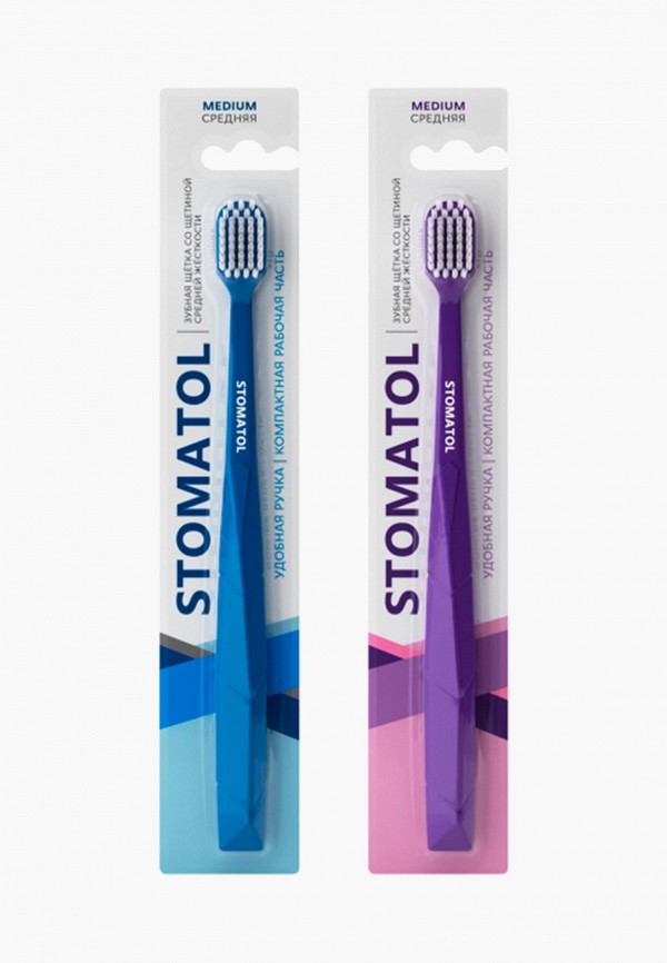 Stomatol Зубная щетка - для взрослых, средней жесткости - фото 3