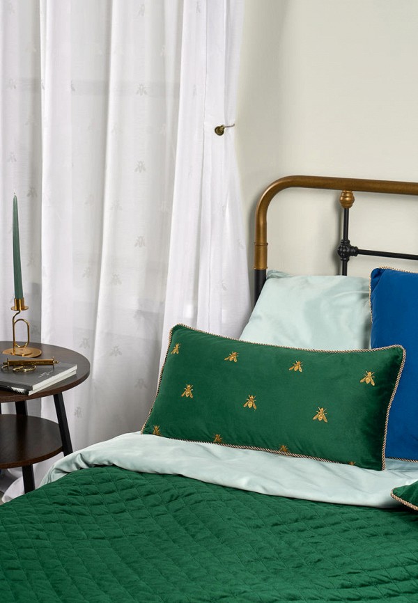 Moroshka Подушка декоративная - бархатная с вышивкой Zolotoy Roy 30х60 см - фото 4