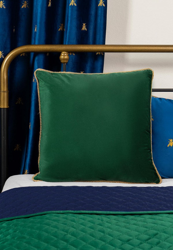 Moroshka Подушка декоративная - бархатная с золотым кантом Zolotoy Roy 50х50 см - фото 3