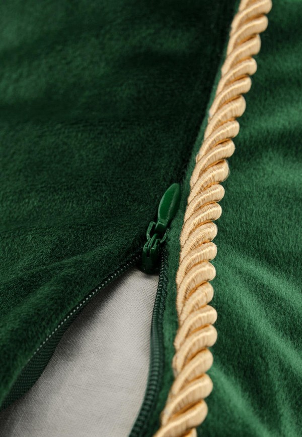 Moroshka Подушка декоративная - бархатная с золотым кантом Zolotoy Roy 50х50 см - фото 5