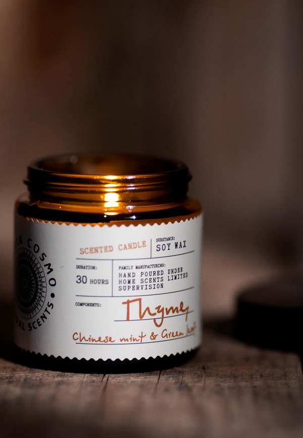 Eteria Cosmo Свеча ароматическая - Чабрец, китайская мята и зеленый лист, 88 г - фото 4