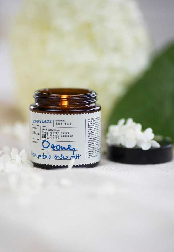 Eteria Cosmo Свеча ароматическая - Озон, роза и морская соль, 88 г - фото 6