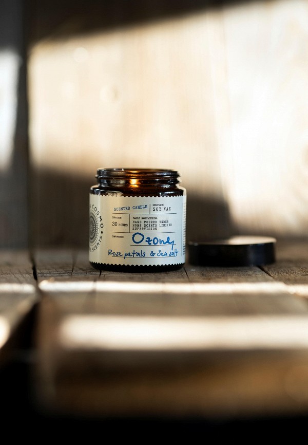 Eteria Cosmo Свеча ароматическая - Озон, роза и морская соль, 88 г - фото 4