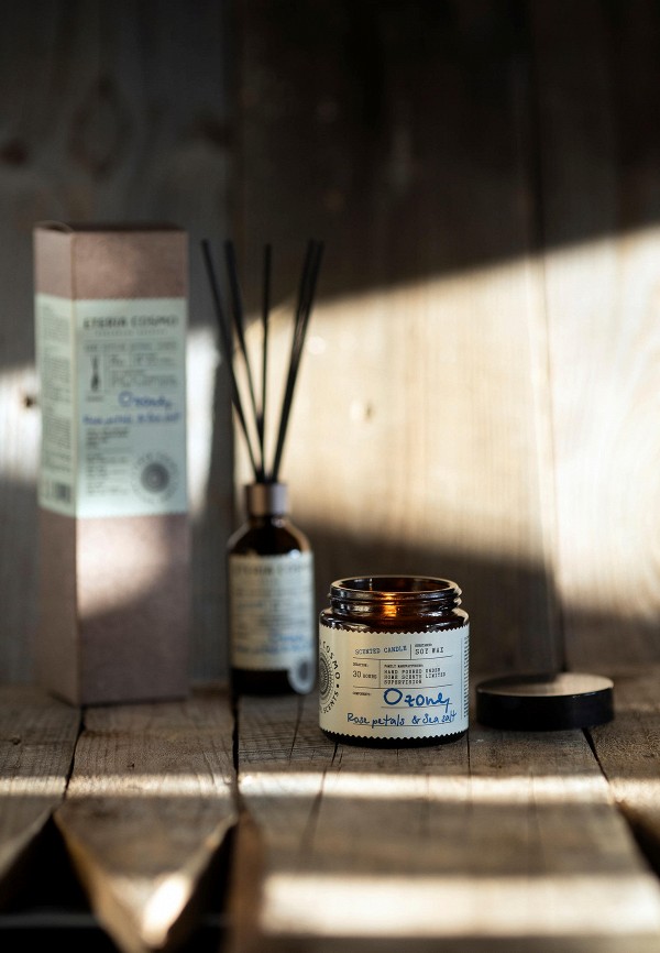 Eteria Cosmo Свеча ароматическая - Озон, роза и морская соль, 88 г - фото 5