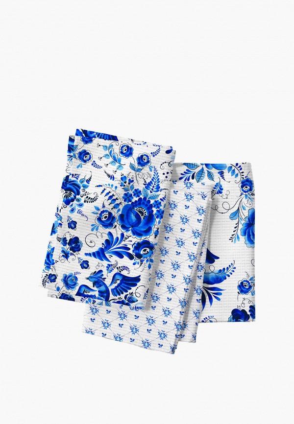 Унисон Комплект кухонных полотенец - 45х60 (3 шт) Гжель - фото 6