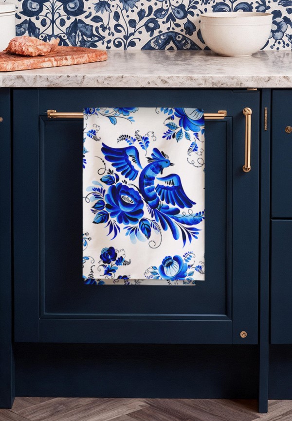 Унисон Комплект кухонных полотенец - 45х60 (3 шт) Гжель - фото 3