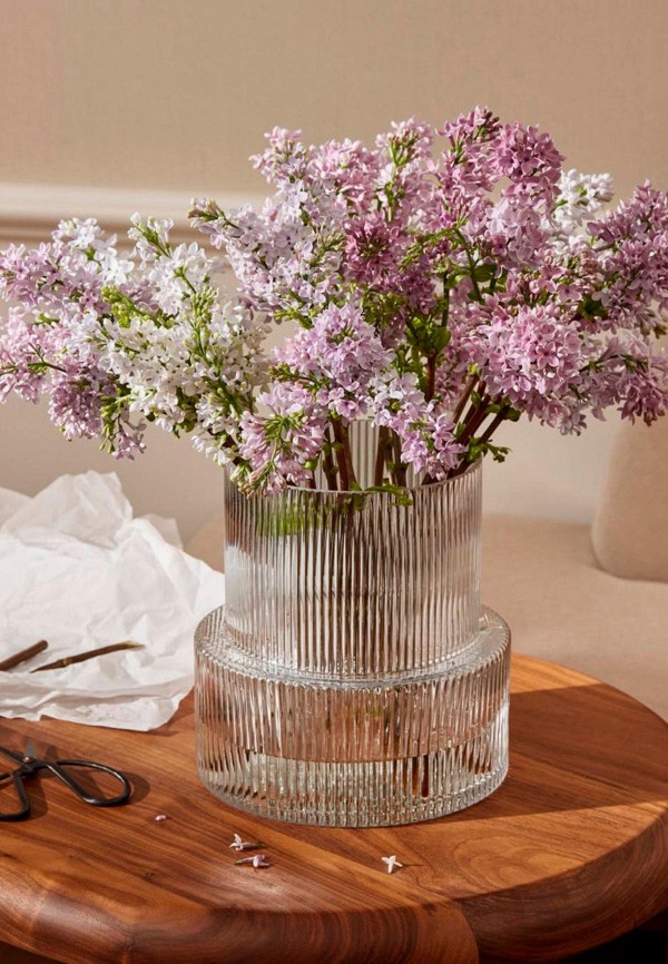 LightDelight Ваза - Ваза для цветов интерьерная Glass vase, прозрачная, 18 см - фото 4