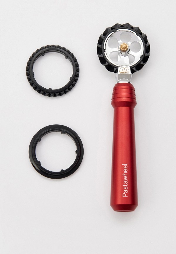 Marcato Машинка для пасты - лапшерезка ручная итальянская с насадками для феттучини и тальолини + нож для теста Marcato Pastawheel Atlas 150 - фото 6