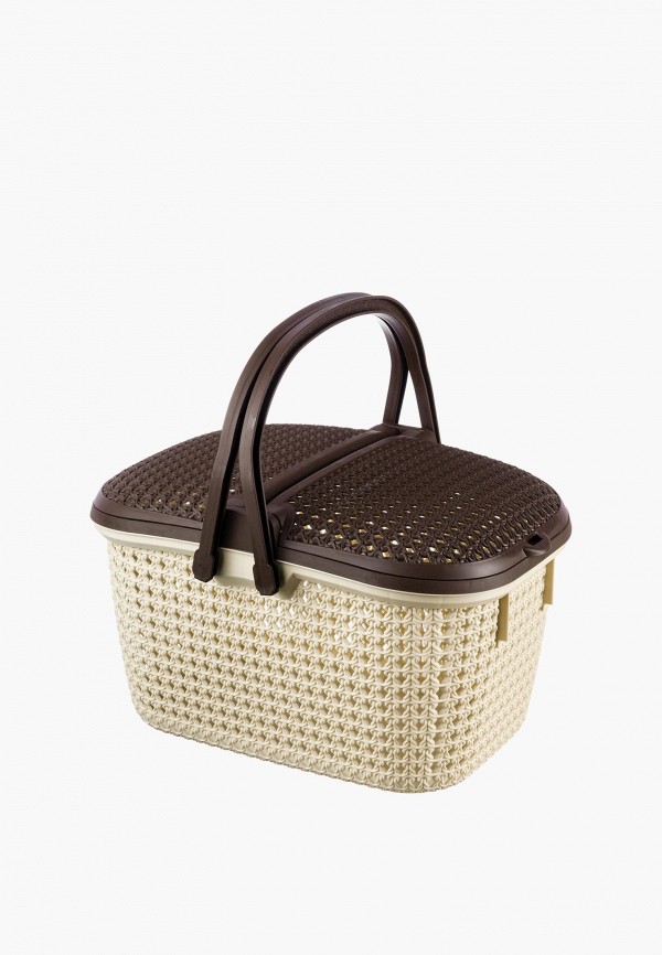 Elcasa Корзина - 25 л 46х35х27,5 см Паола, с 2-мя крышками - фото 1