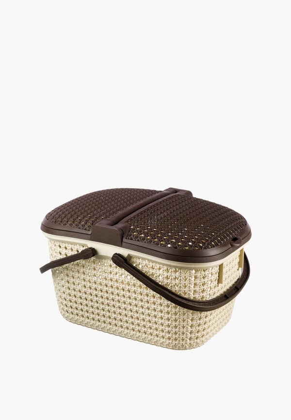 Elcasa Корзина - 25 л 46х35х27,5 см Паола, с 2-мя крышками - фото 3