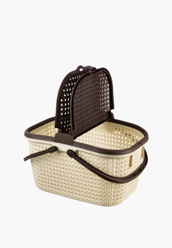 Elcasa Корзина - 25 л 46х35х27,5 см Паола, с 2-мя крышками - фото 5