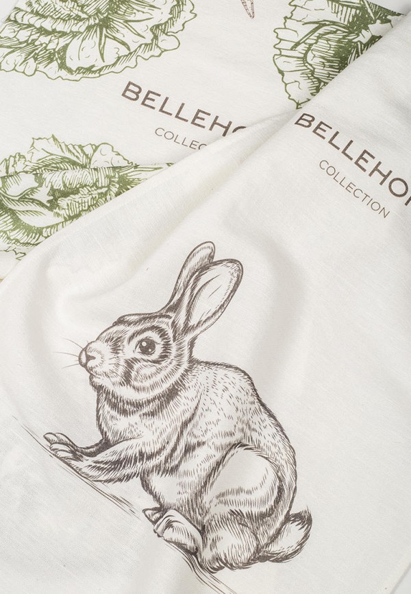Bellehome Комплект кухонных полотенец - Bunny 40х70 2 шт. хлопок/лен - фото 4