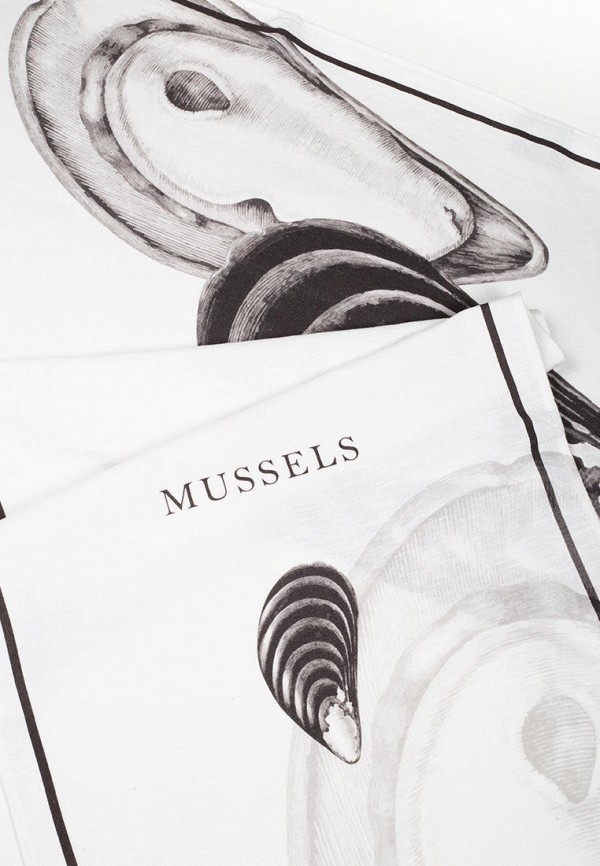 Bellehome Комплект кухонных полотенец - Mussels 40х70 2 шт. хлопок/лен - фото 4