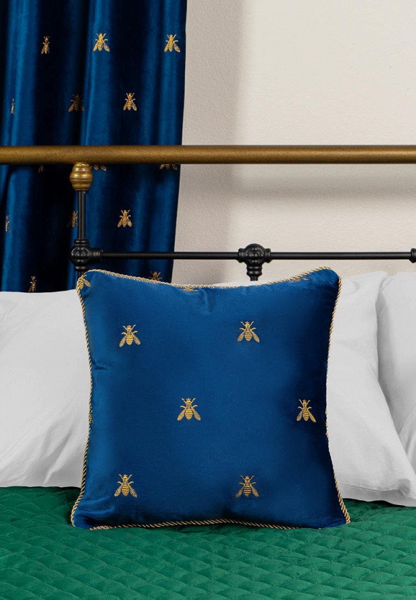 Moroshka Подушка декоративная - бархатная с вышивкой Zolotoy Roy 40х40 см - фото 3