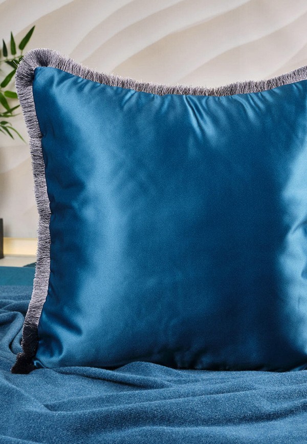 Moroshka Подушка декоративная - атласная с принтом и бахромой Kitayskaya 40х40 см - фото 4