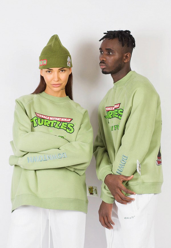 Свитшот Asia st 71 x Teenage Mutant Ninja Turtles, цвет: зеленый
