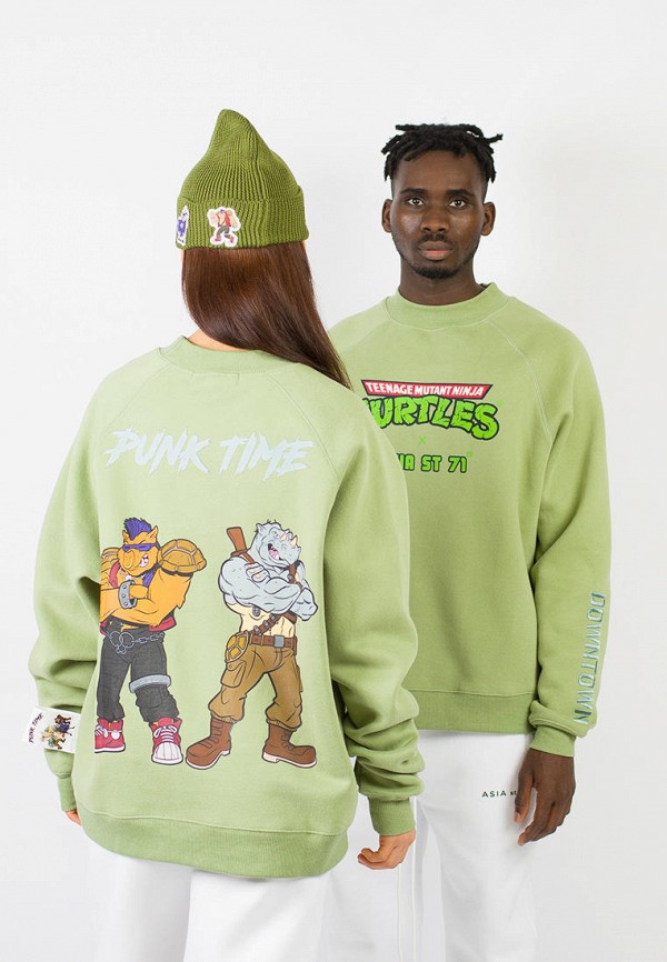 Свитшот Asia st 71 x Teenage Mutant Ninja Turtles, цвет: зеленый