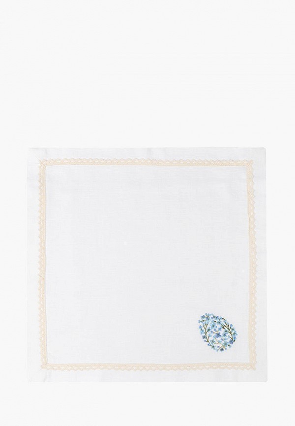 Bellehome Комплект салфеток сервировочных - Rabbit faberge blue с вышивкой 4 шт. хлопок/лен - фото 4