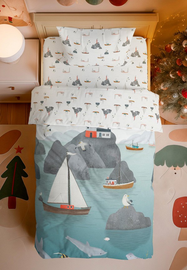 Bellehome Постельное белье детское - Парусник, сатин - фото 1