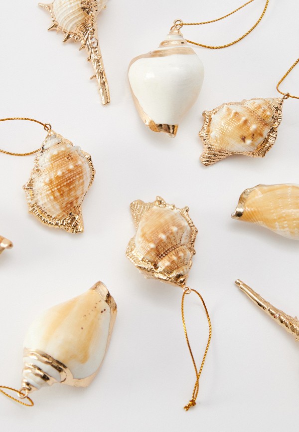 Kostochka Набор елочных игрушек - из натуральных ракушек Lamoda Online Exclusive - фото 1