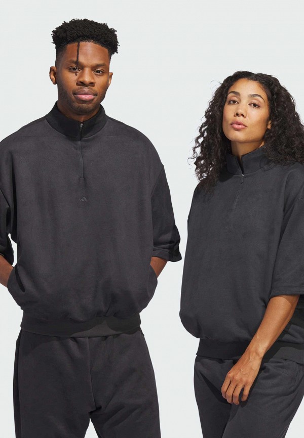 adidas Олимпийка - Basketball Sueded 3/4 Half-Zip - фото 1